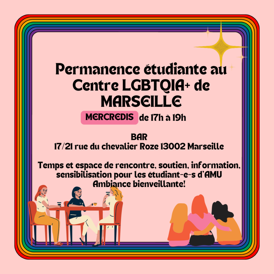 Permanence QUEER AMU tous les mercredis